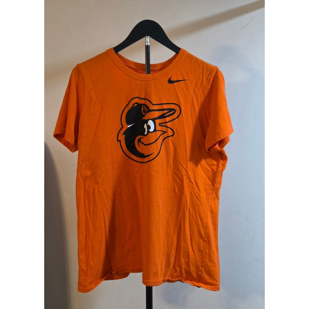 Nike Dri-Fit Baltimore Orioles Graphic T-Shirt Women's Size XL Orange Black